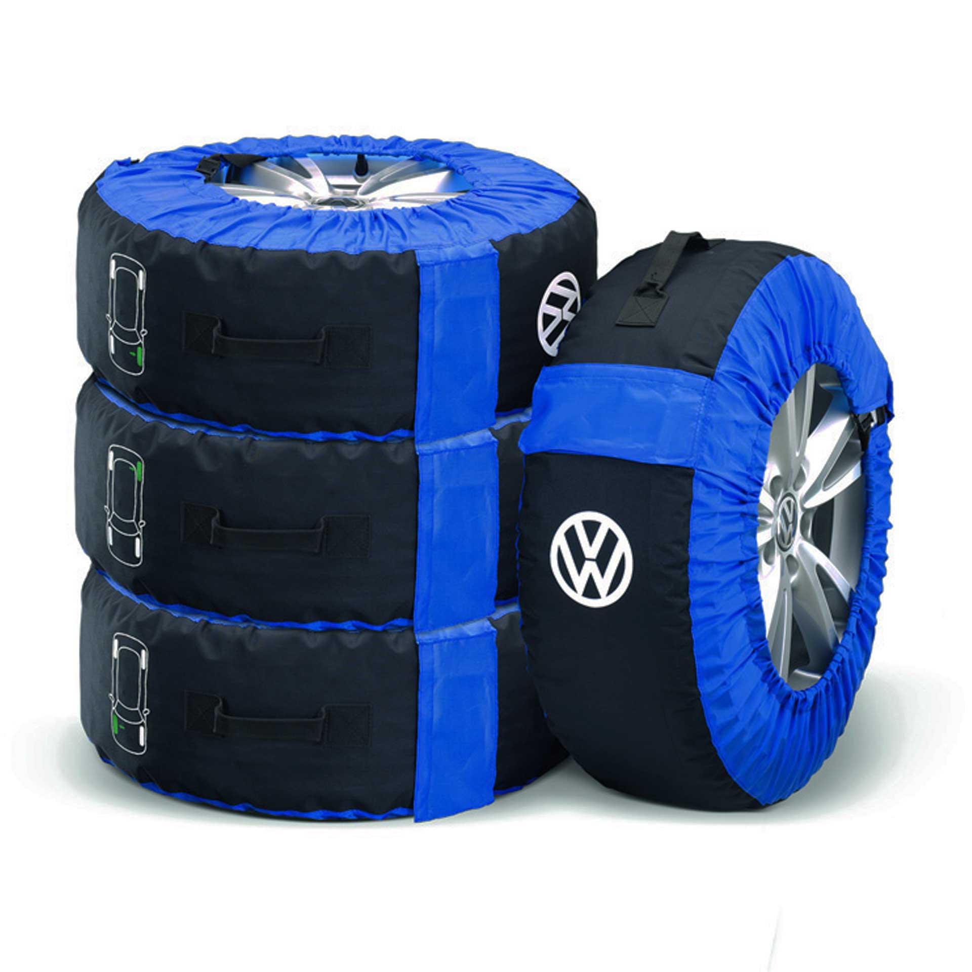 Volkswagen Reifentaschen bis 21 Zoll - 4 Stück für Kompletträder 000073900E