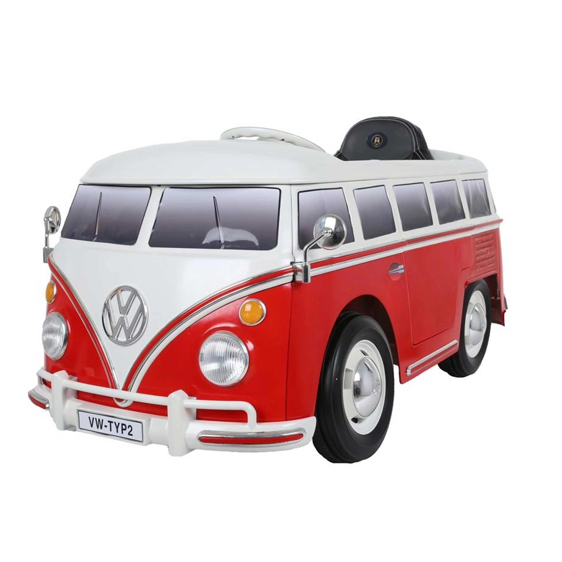 Rollplay Volkswagen Elektrofahrzeug mit Fernsteuerung und Rückwärtsgang Bus T2 RC 12 V
