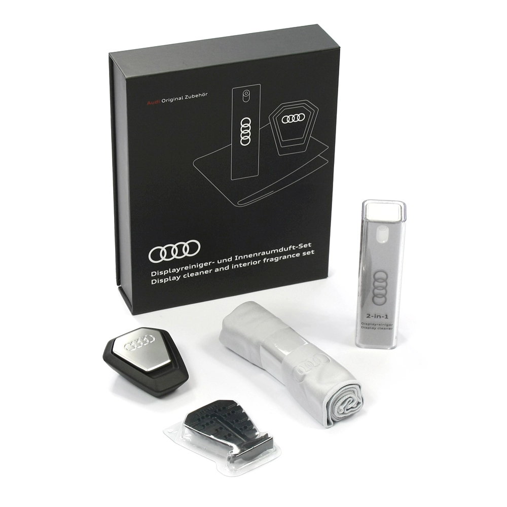 Audi Displayreiniger- und Innenraumduft-Set schwarz Duft orientalisch 80A057800