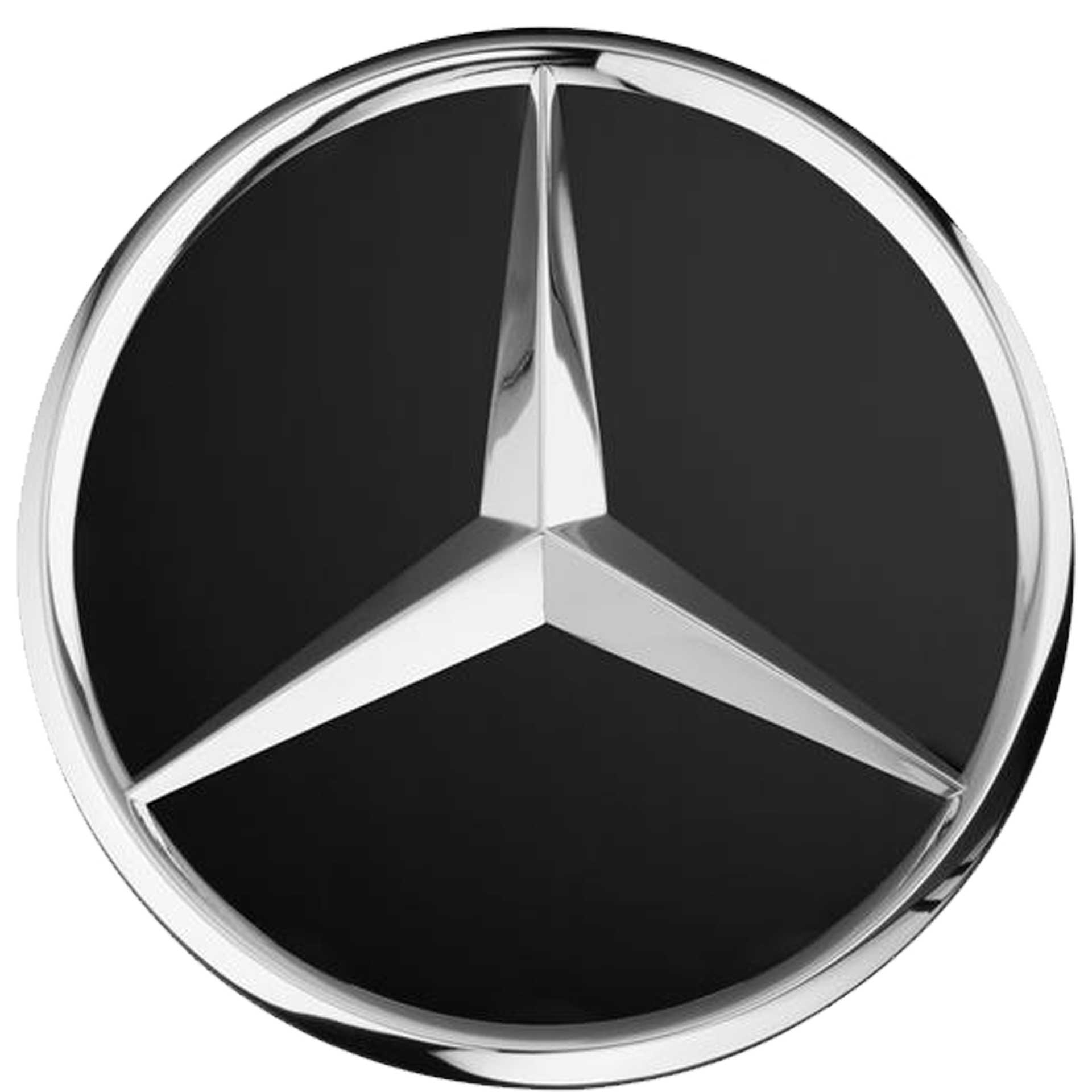 Mercedes-Benz Radnabenabdeckung Stern schwarz matt