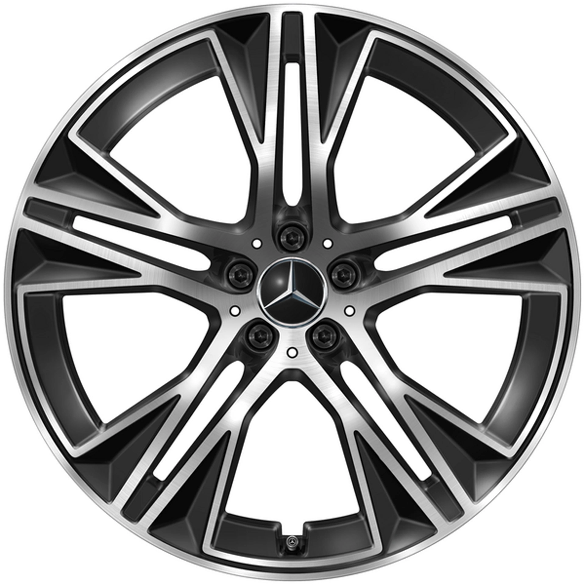 Mercedes-Benz 5-Doppelspeichen-Rad 22 Zoll Aero Leichtmetallfelge glanzgedreht A29640109007X23