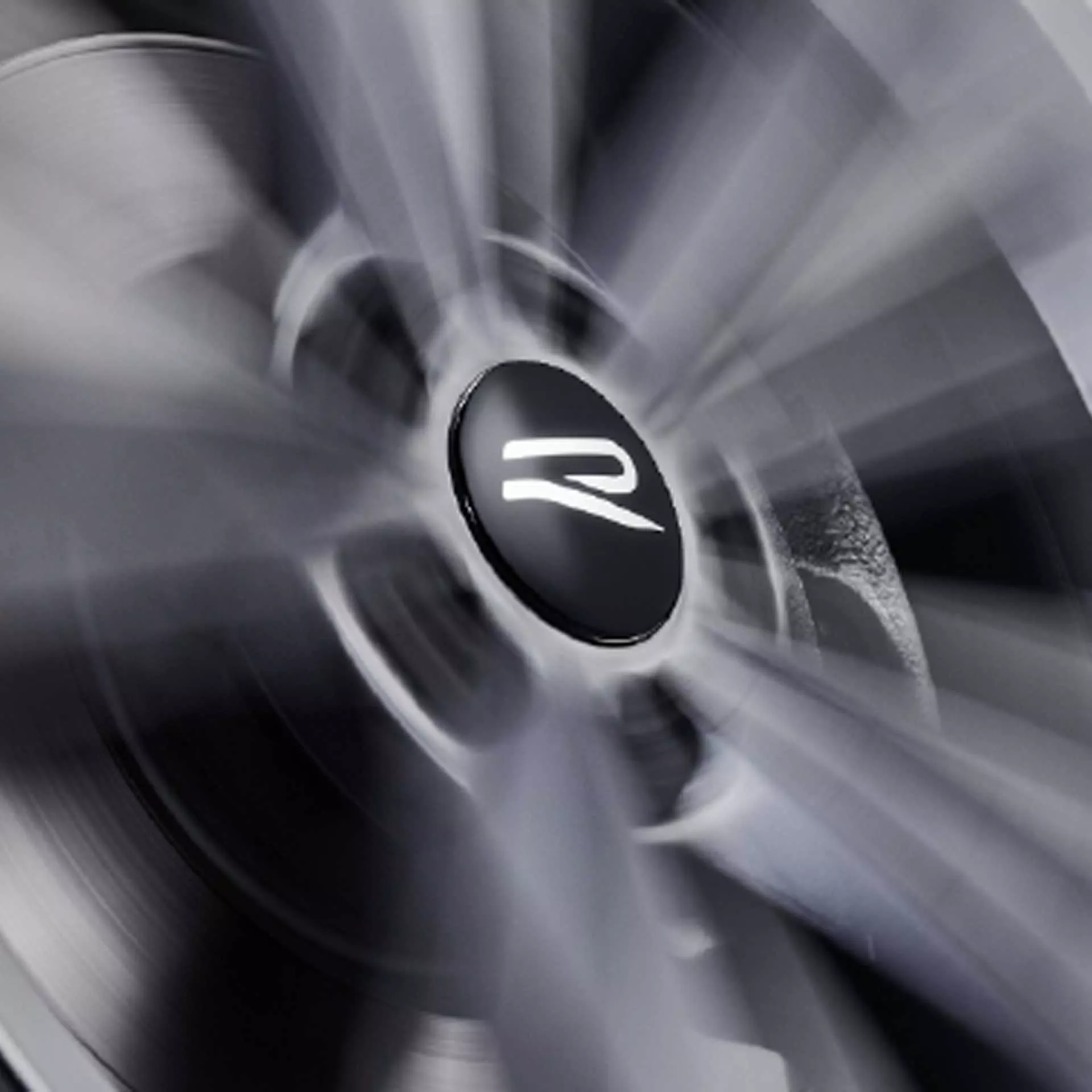 Volkswagen feststehende Radnabendeckel dynamische Spinnerfunktion R-Logo 000071213F
