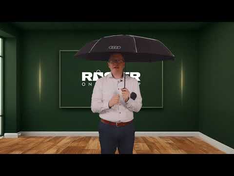 Audi Taschenschirm schwarz 3122200400